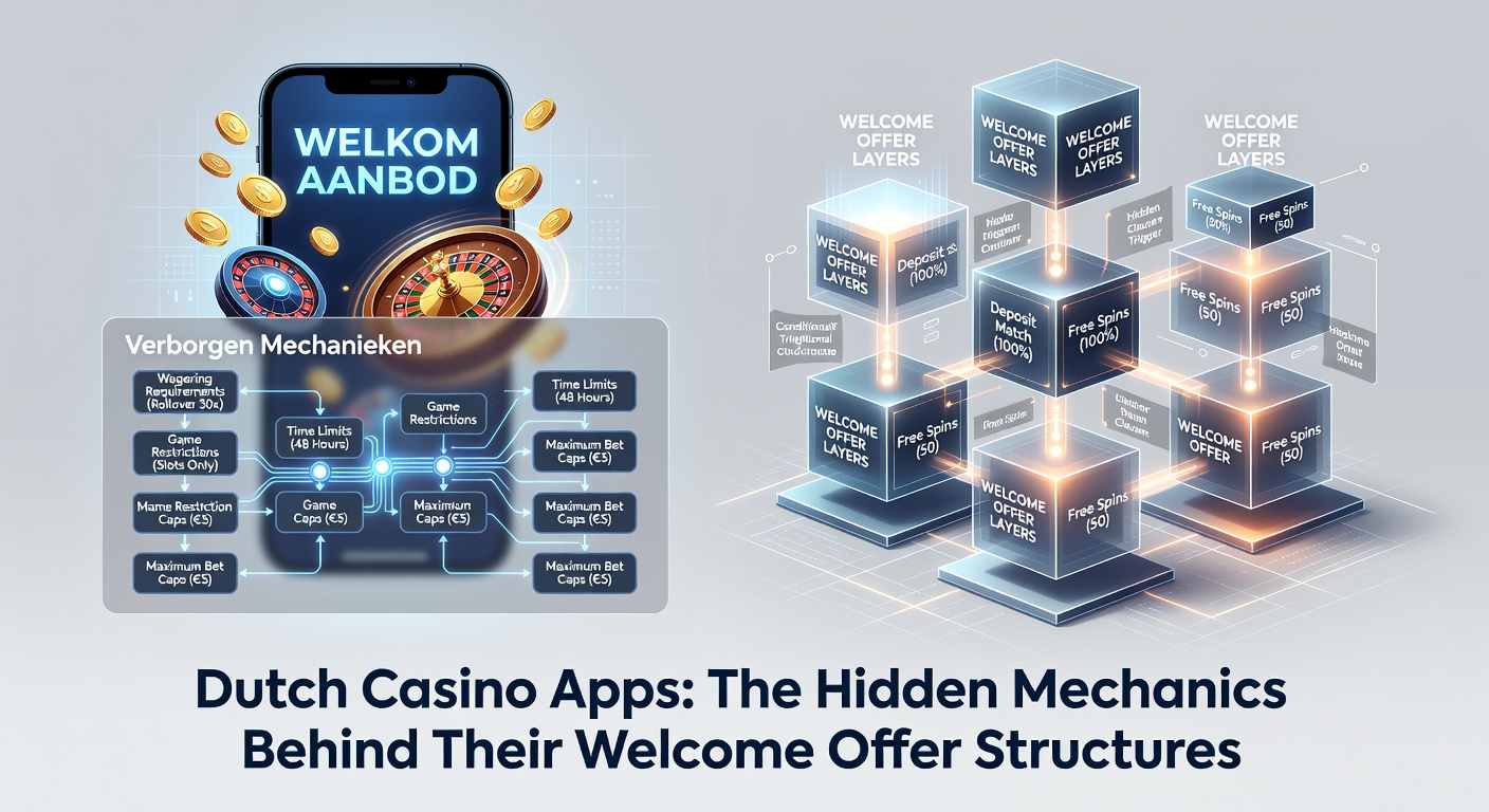 Overzicht van interface-elementen in Nederlandse casino-apps met focus op welkomststructuren