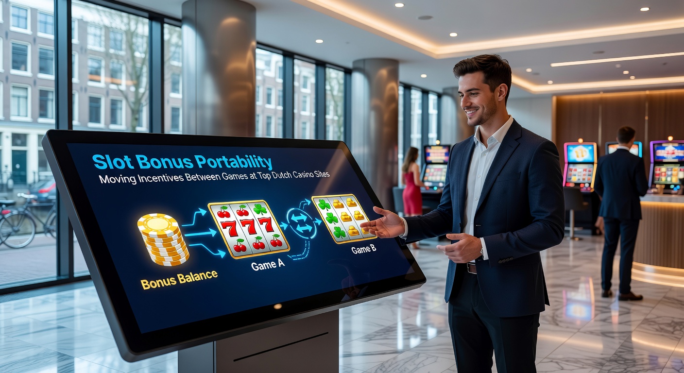 Illustratie van slotbonusoverdraagbaarheid tussen verschillende gokkastspellen op Nederlandse platforms