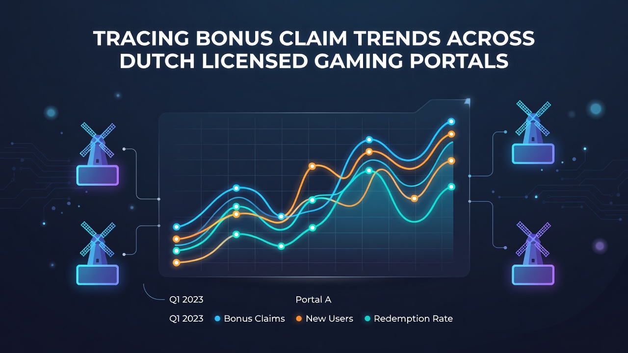 Grafiek die trends in bonusclaims bij Nederlandse online casino's illustreert